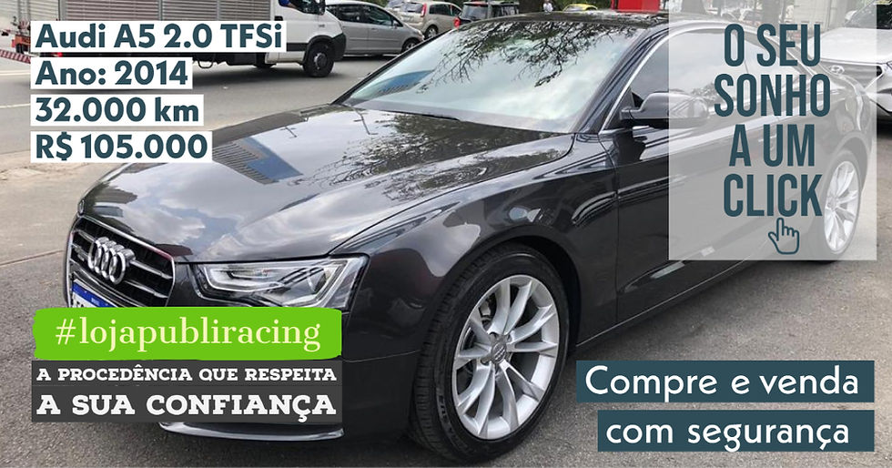 ACESSE #LOJA PUBLIRACING - Audi A5 2.0 TFSi - Ano 2014