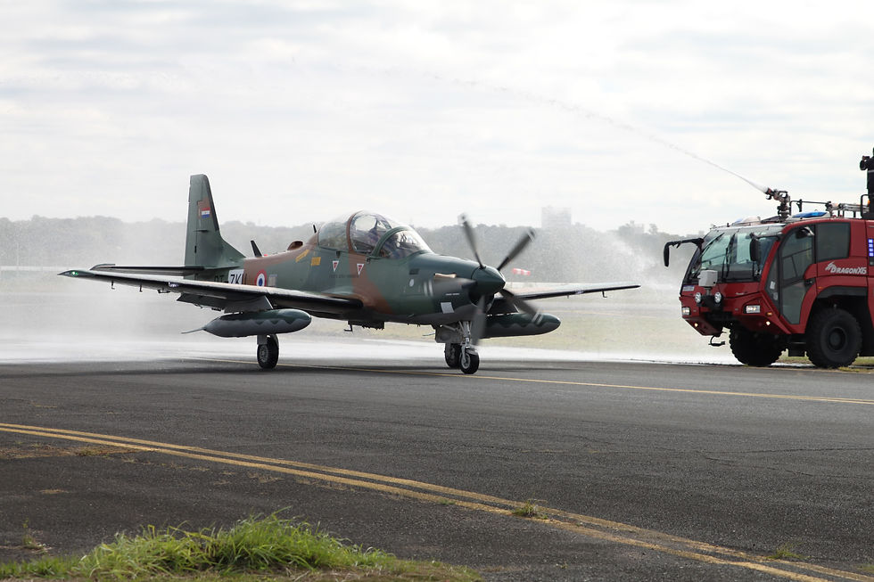 Embraer entrega quatro aeronaves A-29 Super Tucano para a Força Aérea Paraguaia