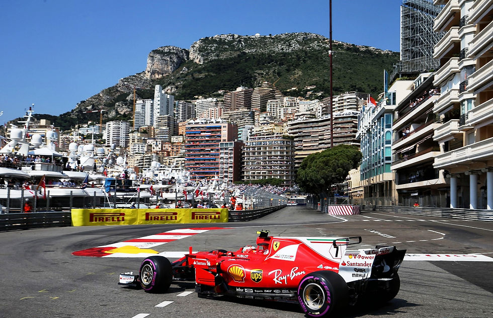F1: Em primeira fila vermelha, Kimi Raikkonnen larga na frente no GP do Mónaco