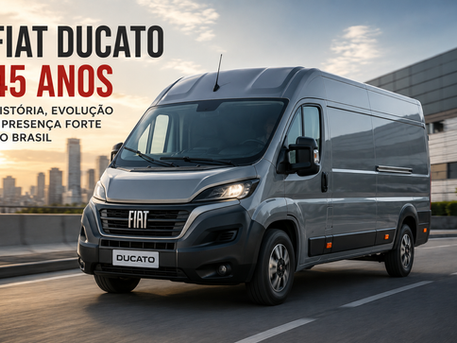 Fiat Ducato completa 45 anos e mantém trajetória marcada por versatilidade e presença no mercado brasileiro