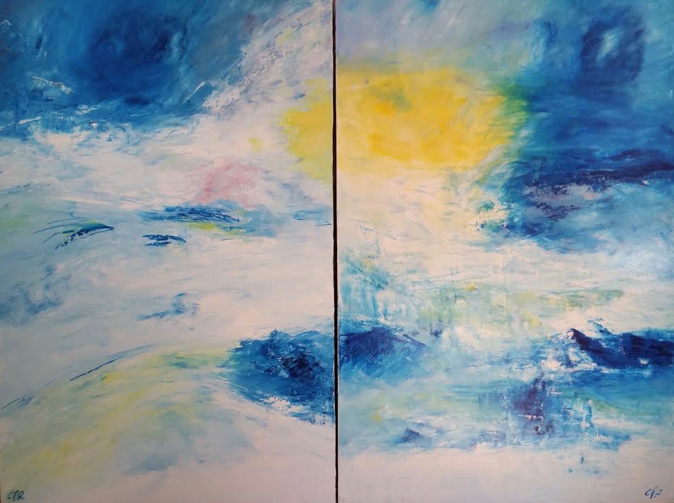Espérance, diptyque,120x80 x2