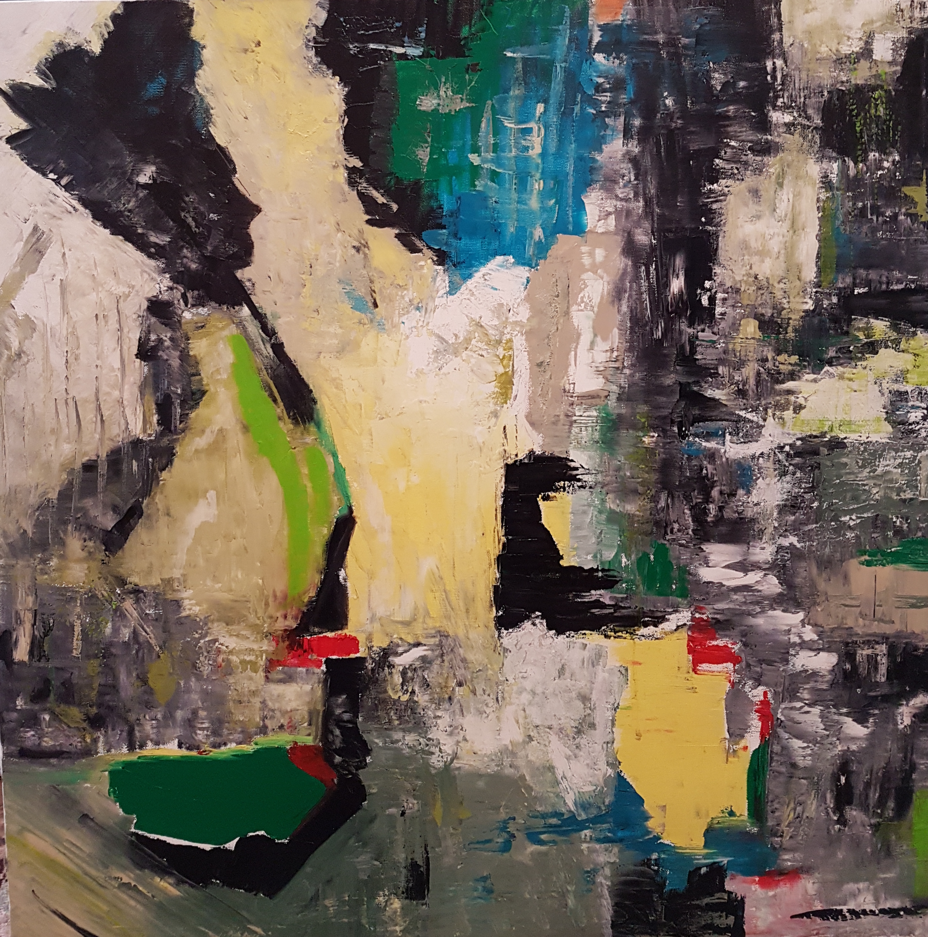 Le jour d'après...., 90x90cm