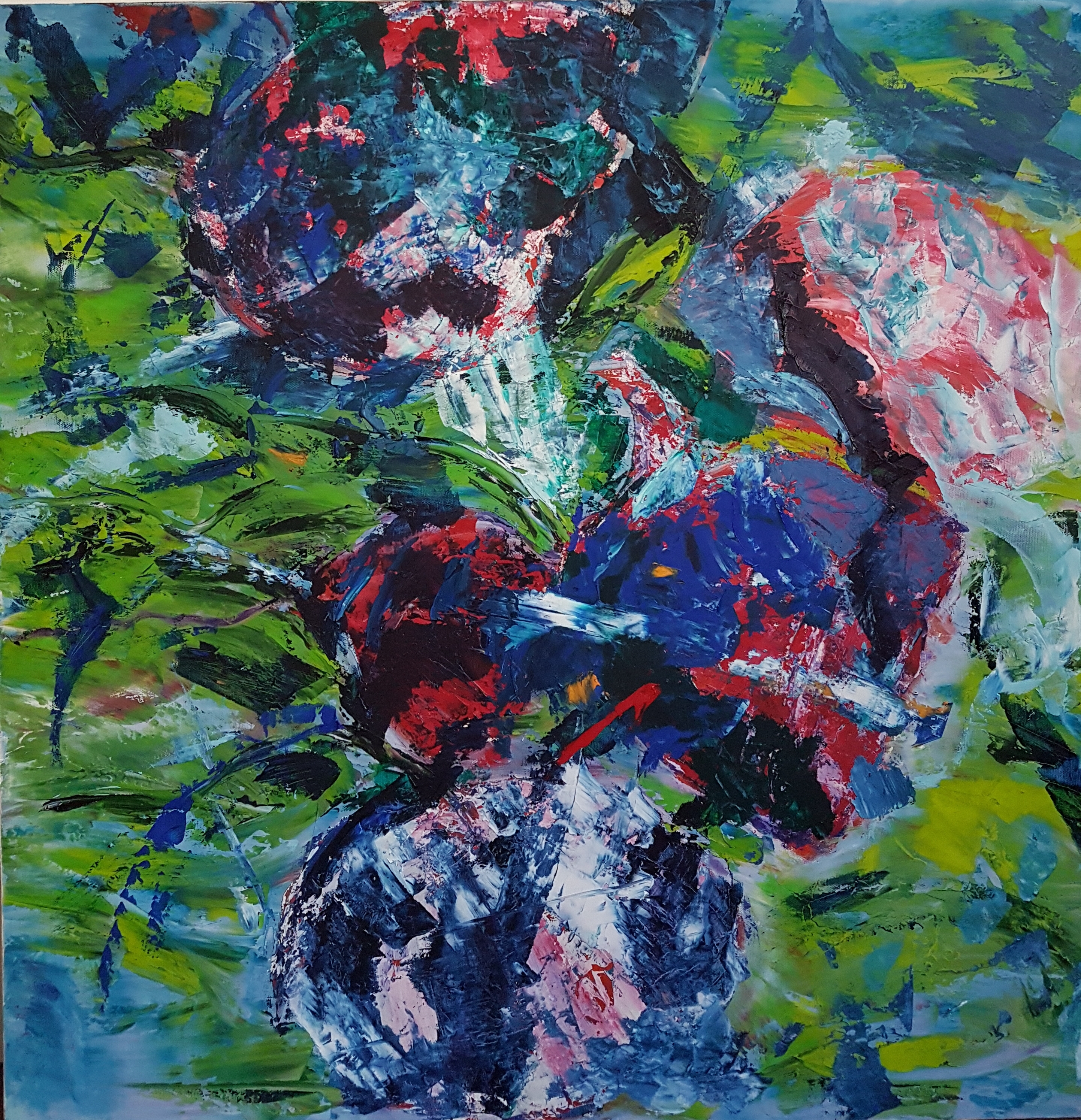 Explosion, 80x80cm