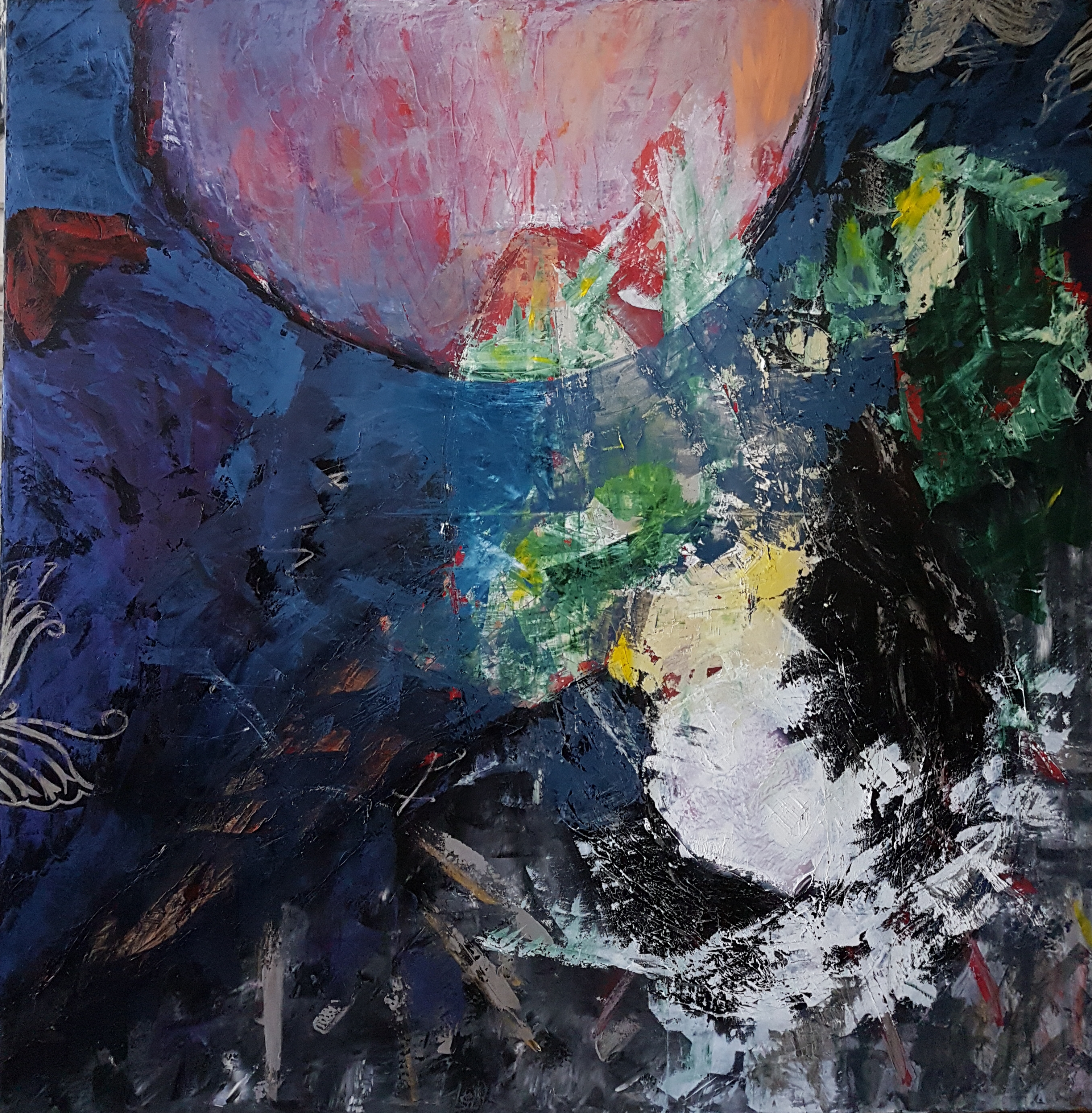 La mémoire, 100x100 cm