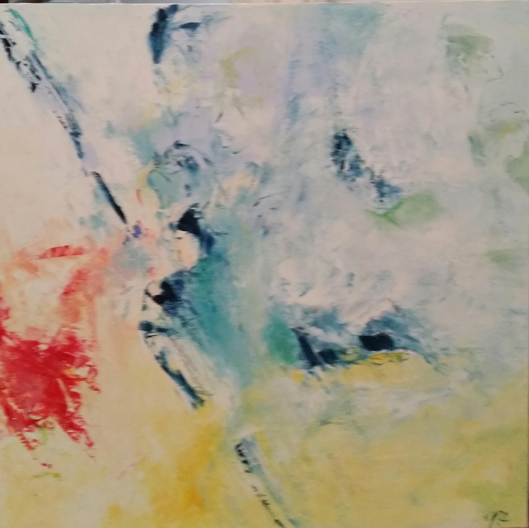 La fuite, 60x60cm