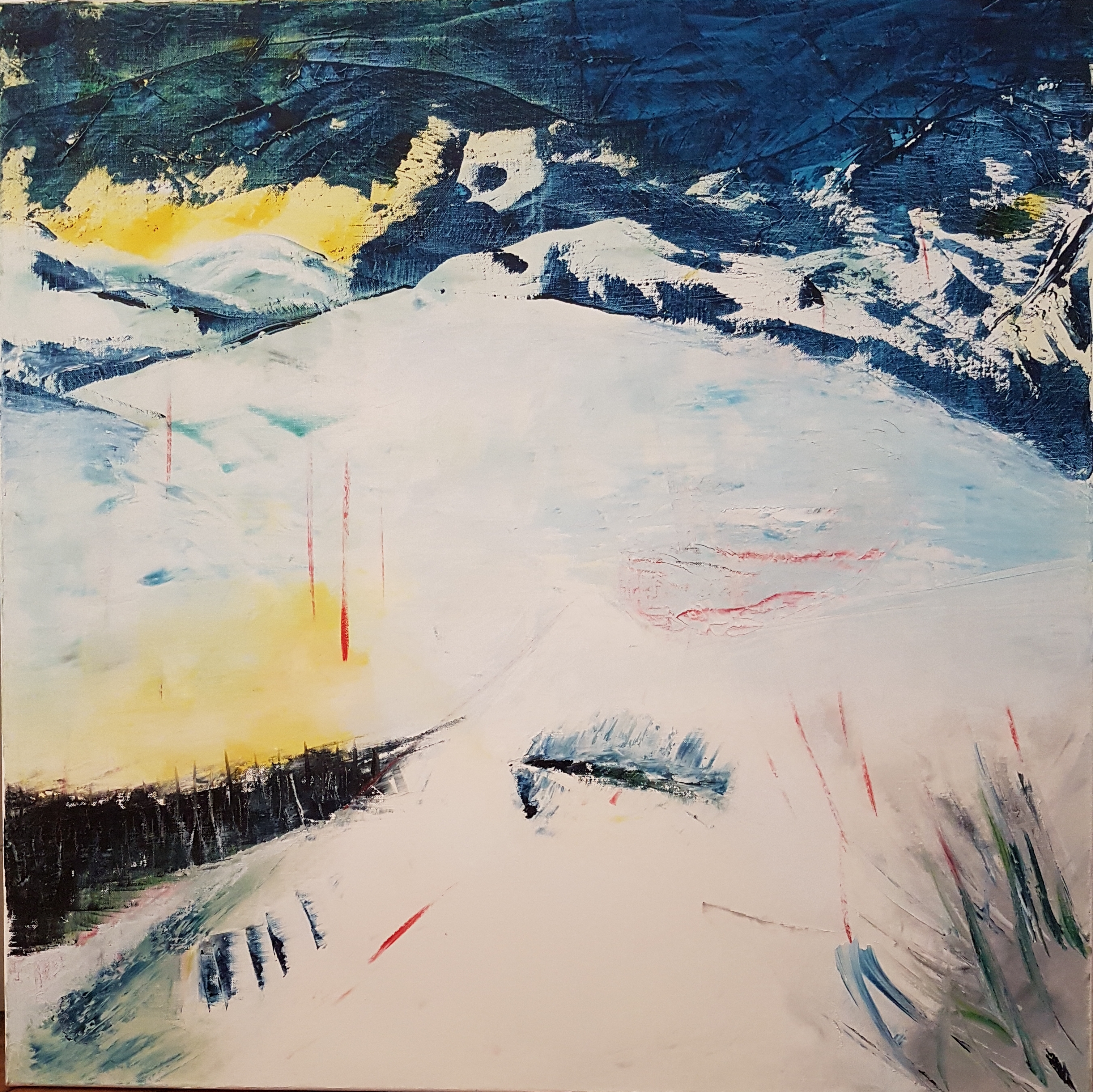 Orage, 80x80cm