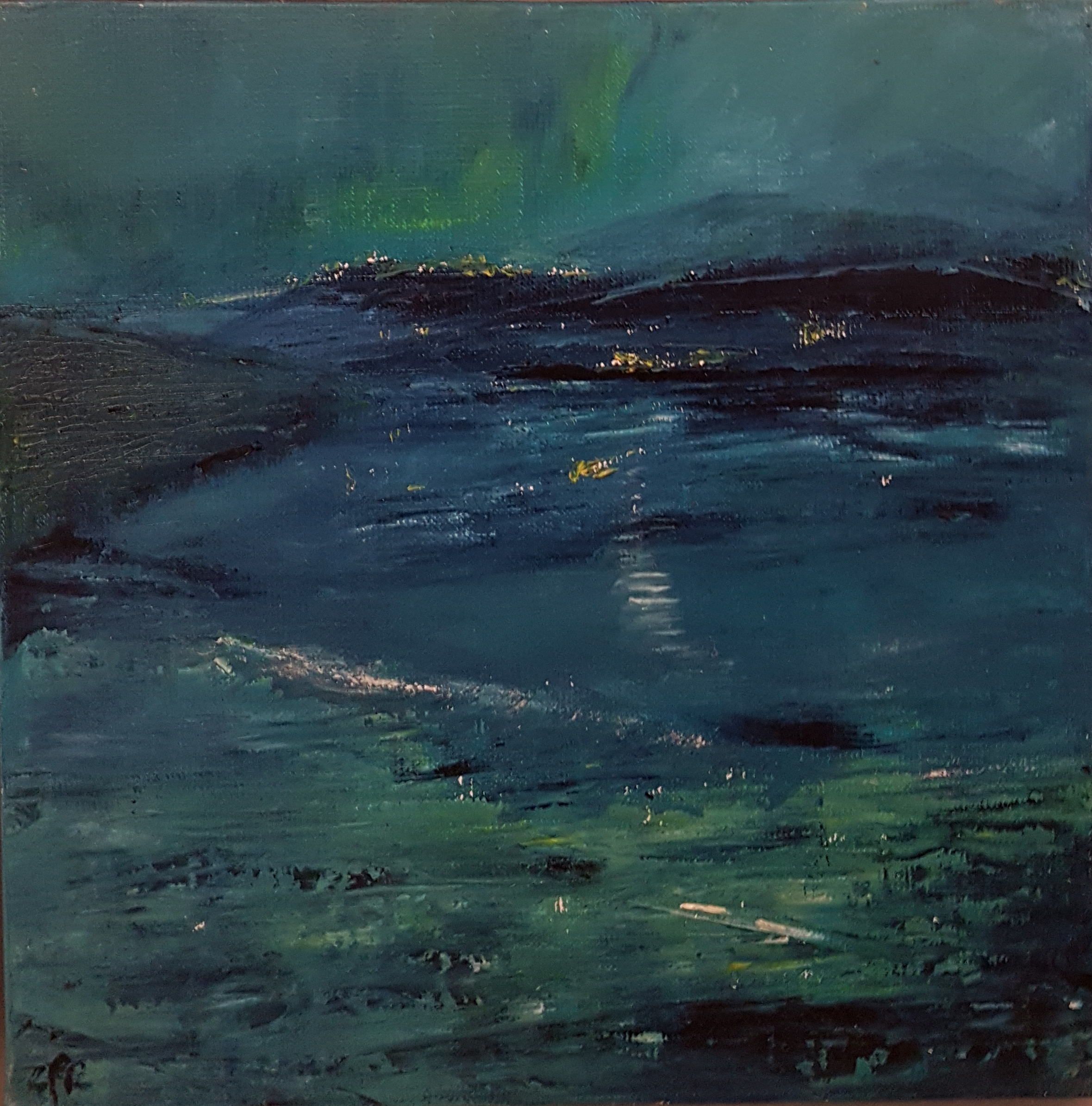 Sérénité du soir, 30x30 cm