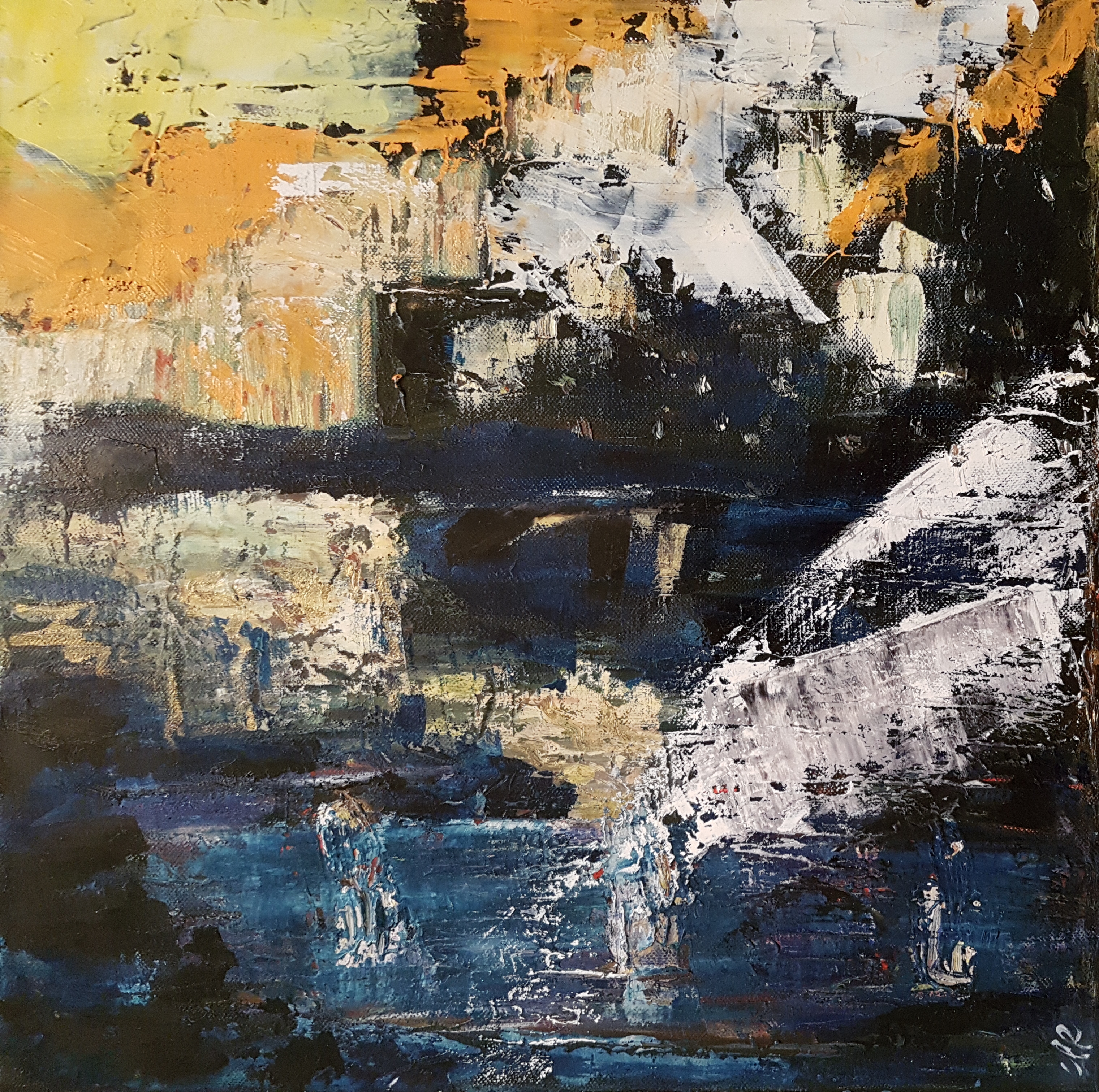 Quelqu'un, 40x40cm