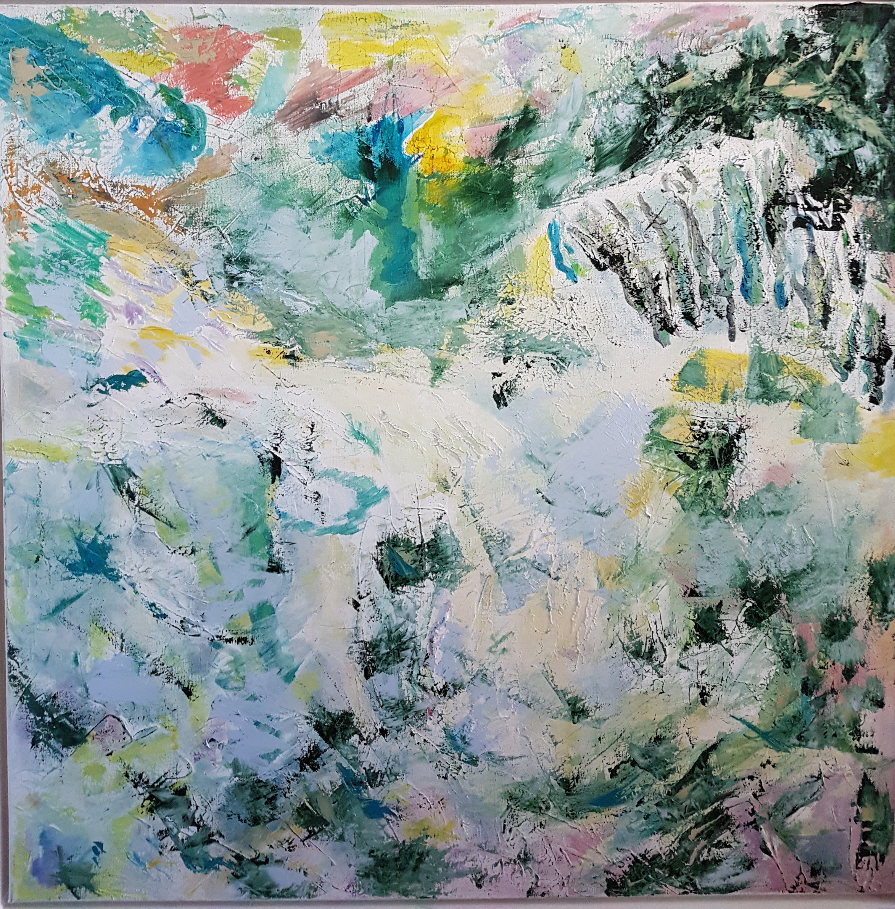 Elle passe..., 100x100cm
