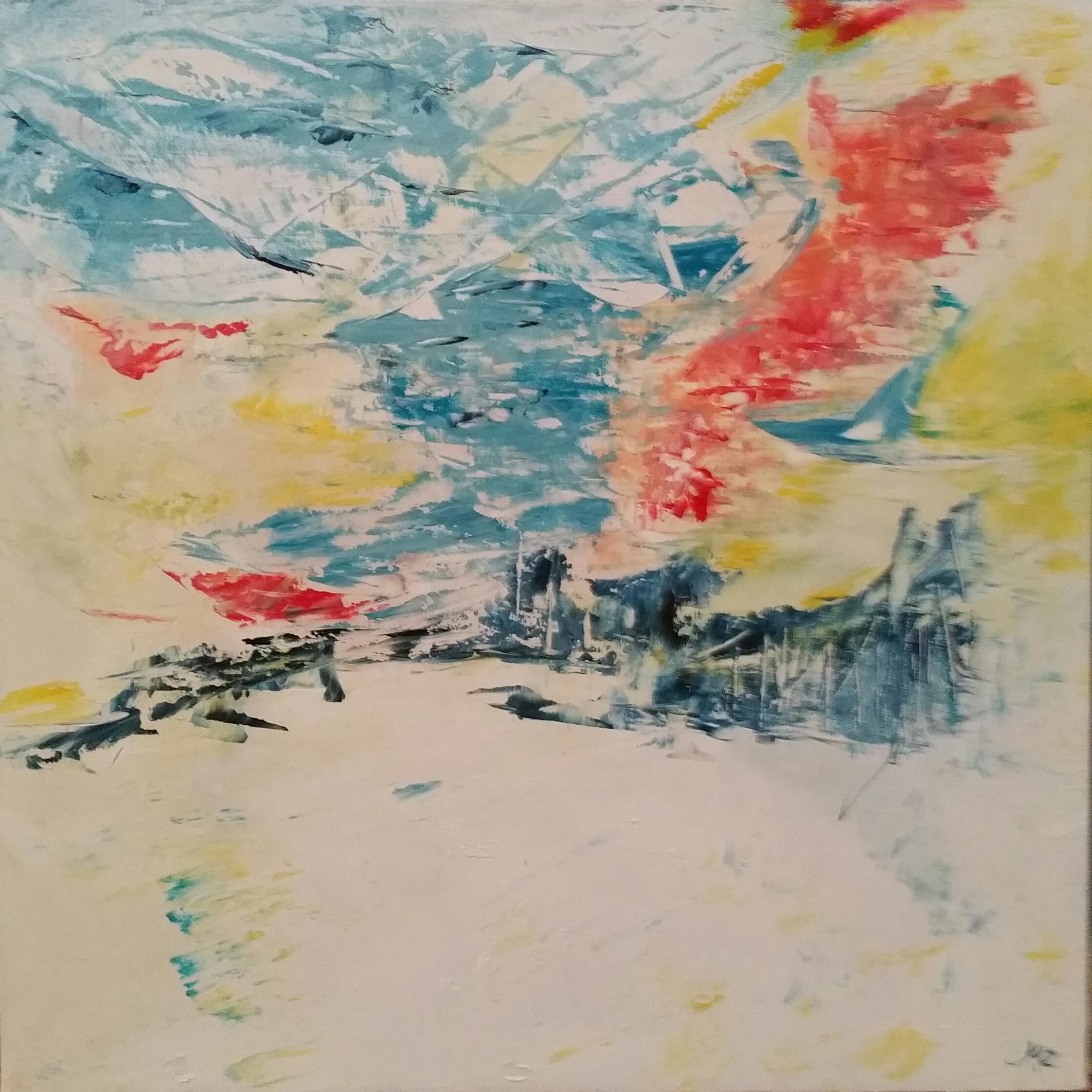 Quelque part, 60x60cm