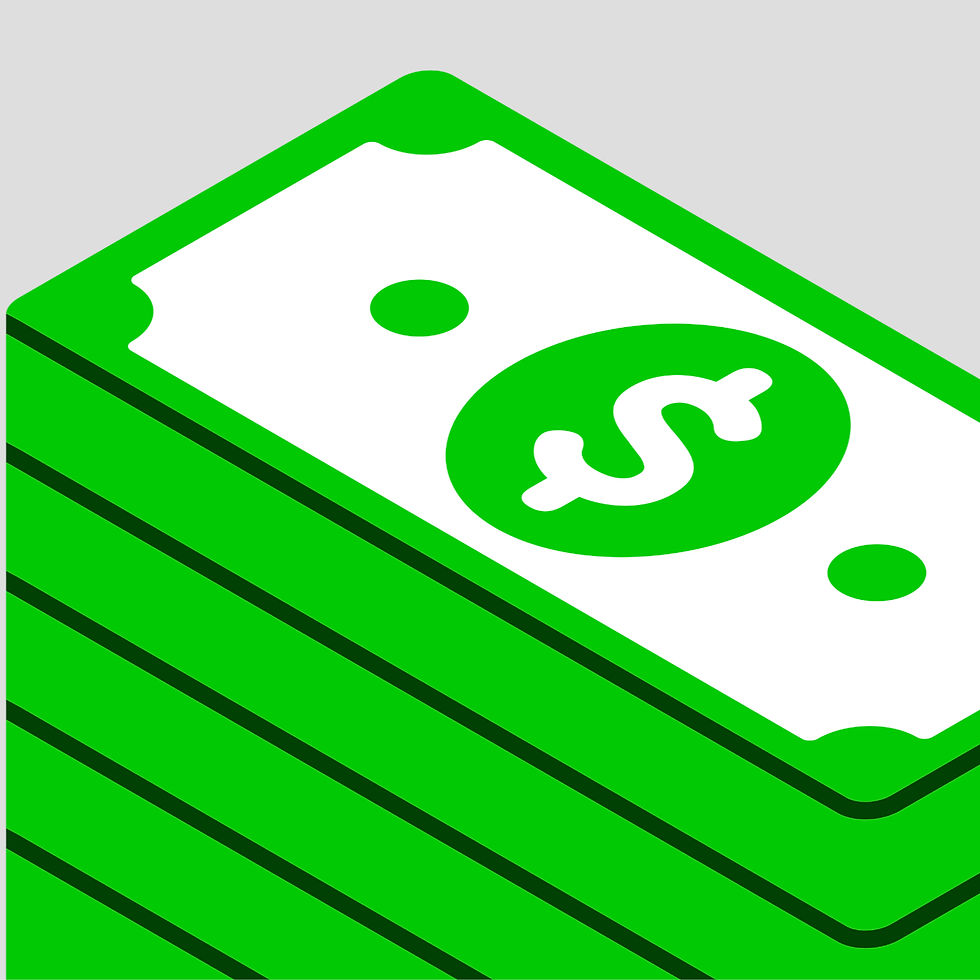 Stapel Dollar-Scheine