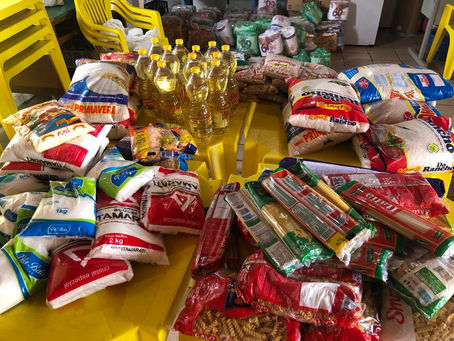 Semas recebe doações de alimentos para serem distribuídas a famílias carentes de Espigão do Oeste