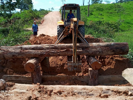 Prefeitura de Espigão do Oeste intensifica o reparo de pontes e bueiros na região do Pacarana