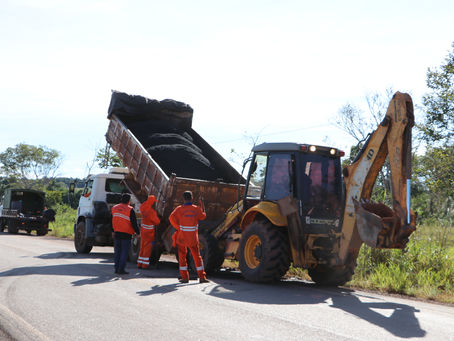 RO-387 recebe operação tapa buracos através de termo de cooperação entre município e Governo do Esta