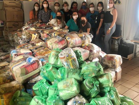 Semas realiza entrega de 400 cestas básicas para famílias carentes de Espigão do Oeste