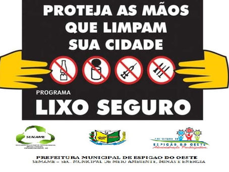 EVITE ACIDENTES- PROTEJA OS COLETORES DE LIXO (gari) DA NOSSA CIDADE.