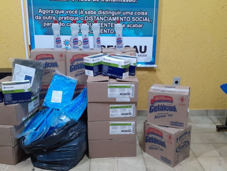 Espigão do Oeste recebe da Cosems/RO materiais para auxiliar no enfrentamento ao Coronavírus