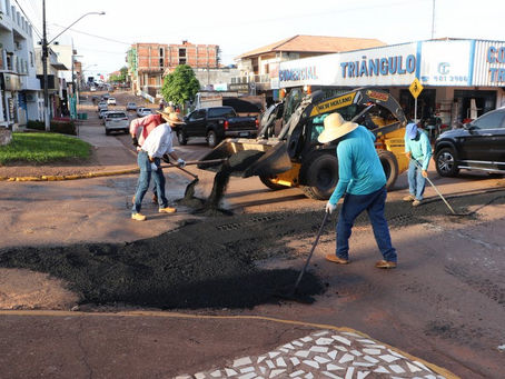 Prefeitura de Espigão do Oeste adquire 900 toneladas de massa asfáltica realiza nova Operação Tapa B