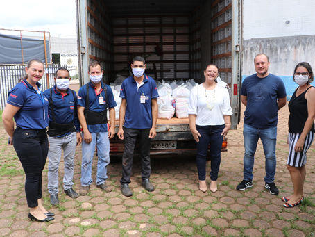 Semas recebe cestas básicas através de ações solidarias para doações de pessoas desfavorecidas por c
