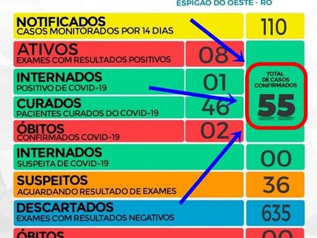 COVID-19: Errata do Boletim diário de 29/06/2020