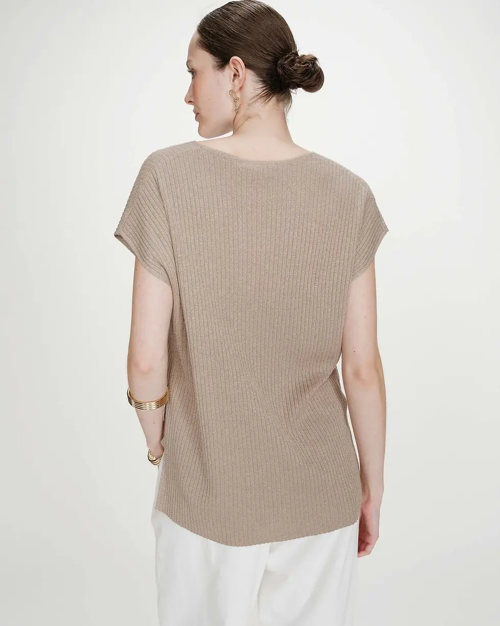 Miniature : Top en lurex noir VAPORO