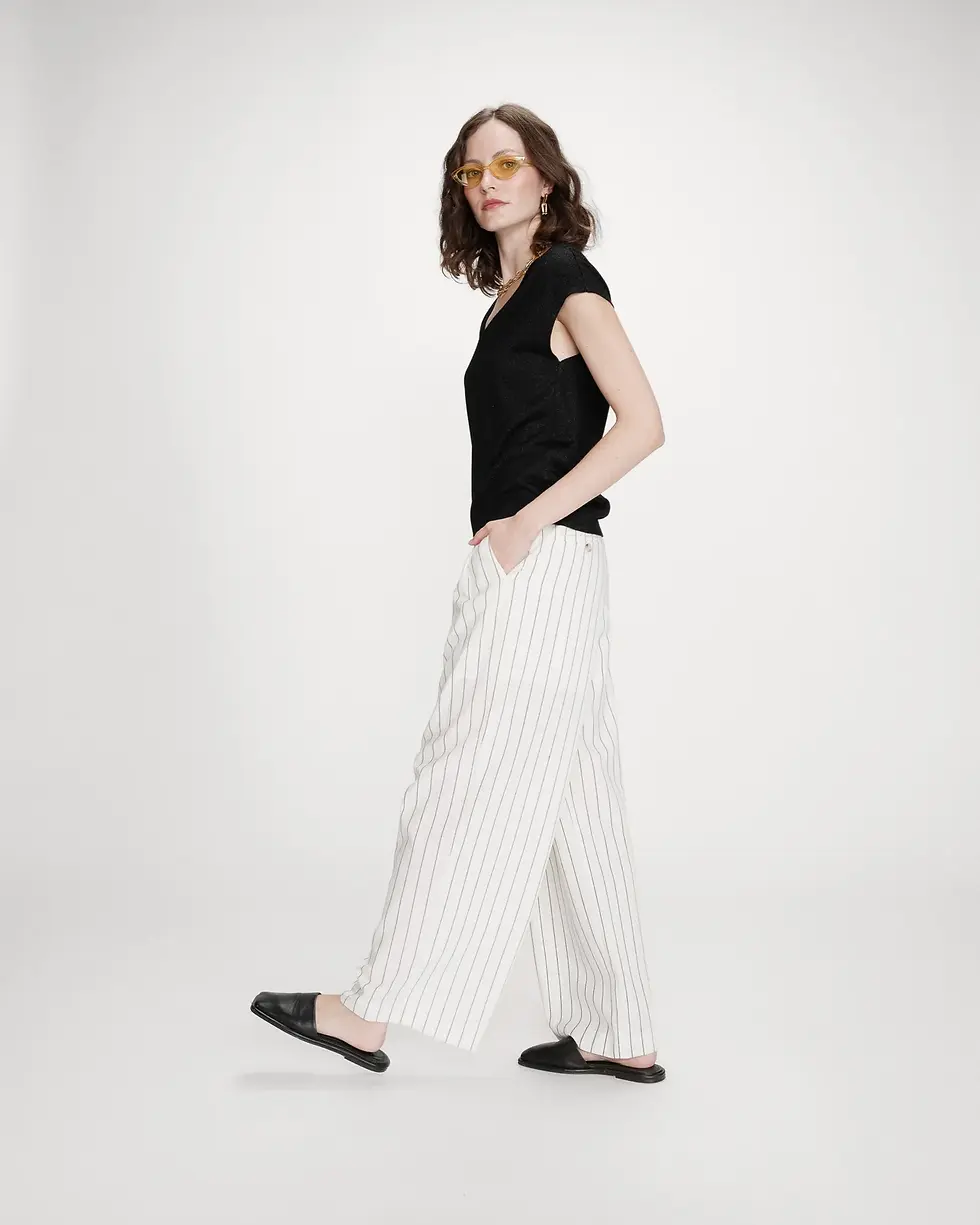 Miniature : Teeshirt col V en lurex VALSONS