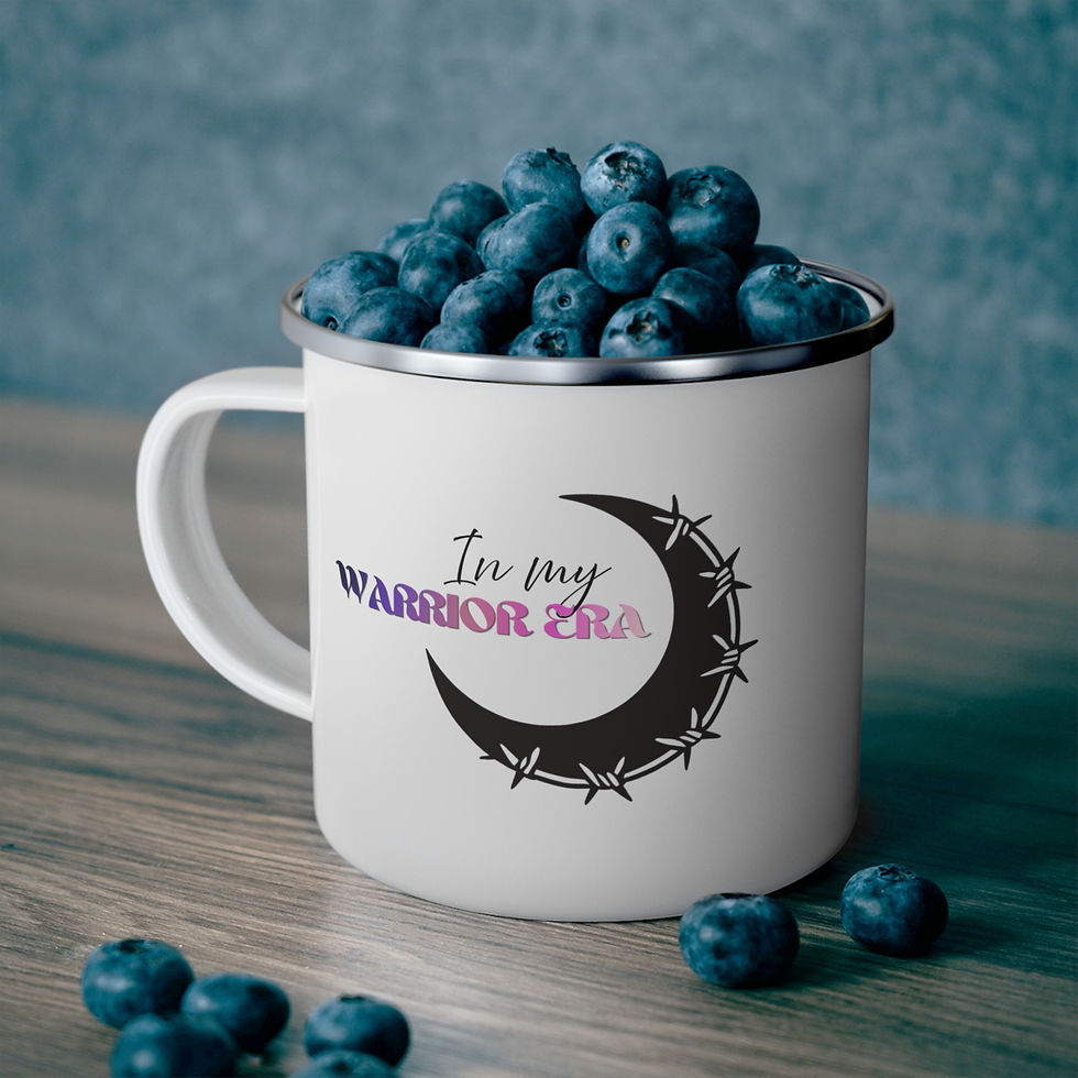 Thumbnail: Enamel Mug — "In My Warrior Era" Moon Camping Mug