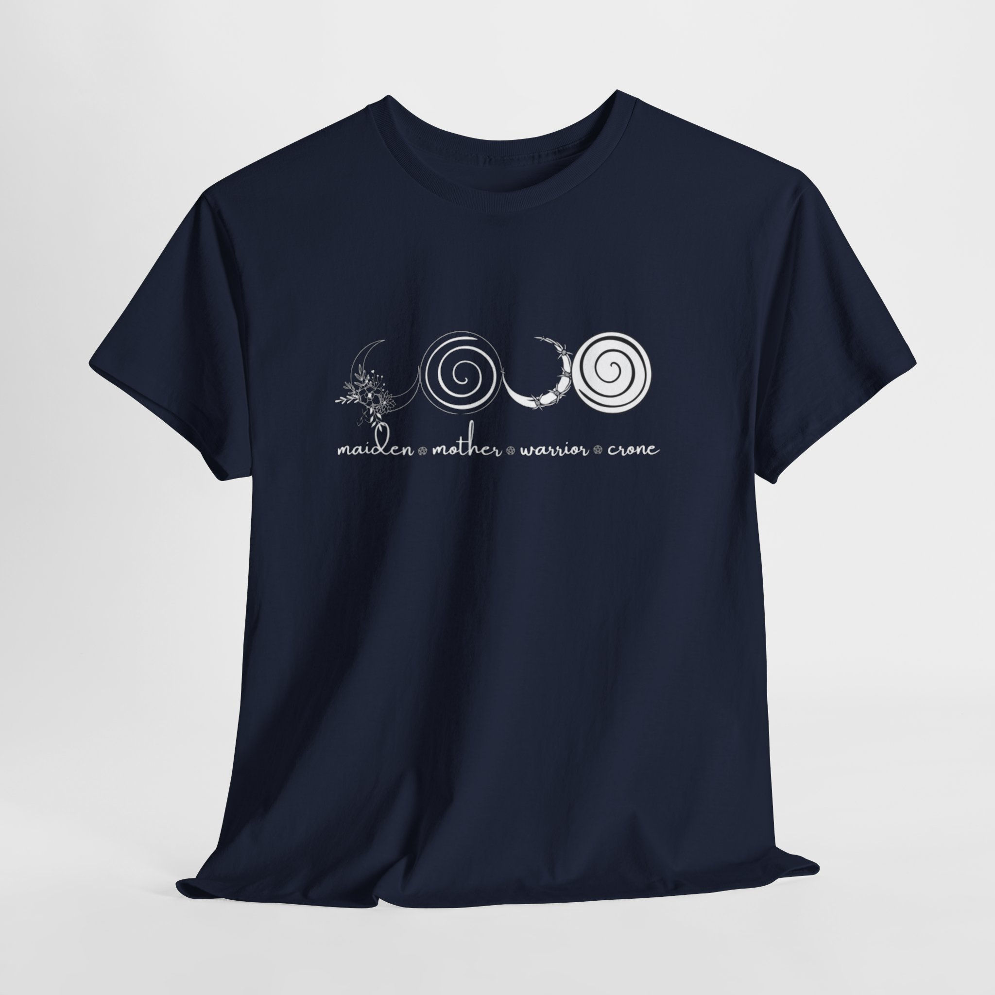 Four Faces Moon Goddess Witchy Tee