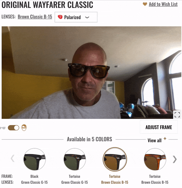 Ray-Ban Visual Mirror demonstration