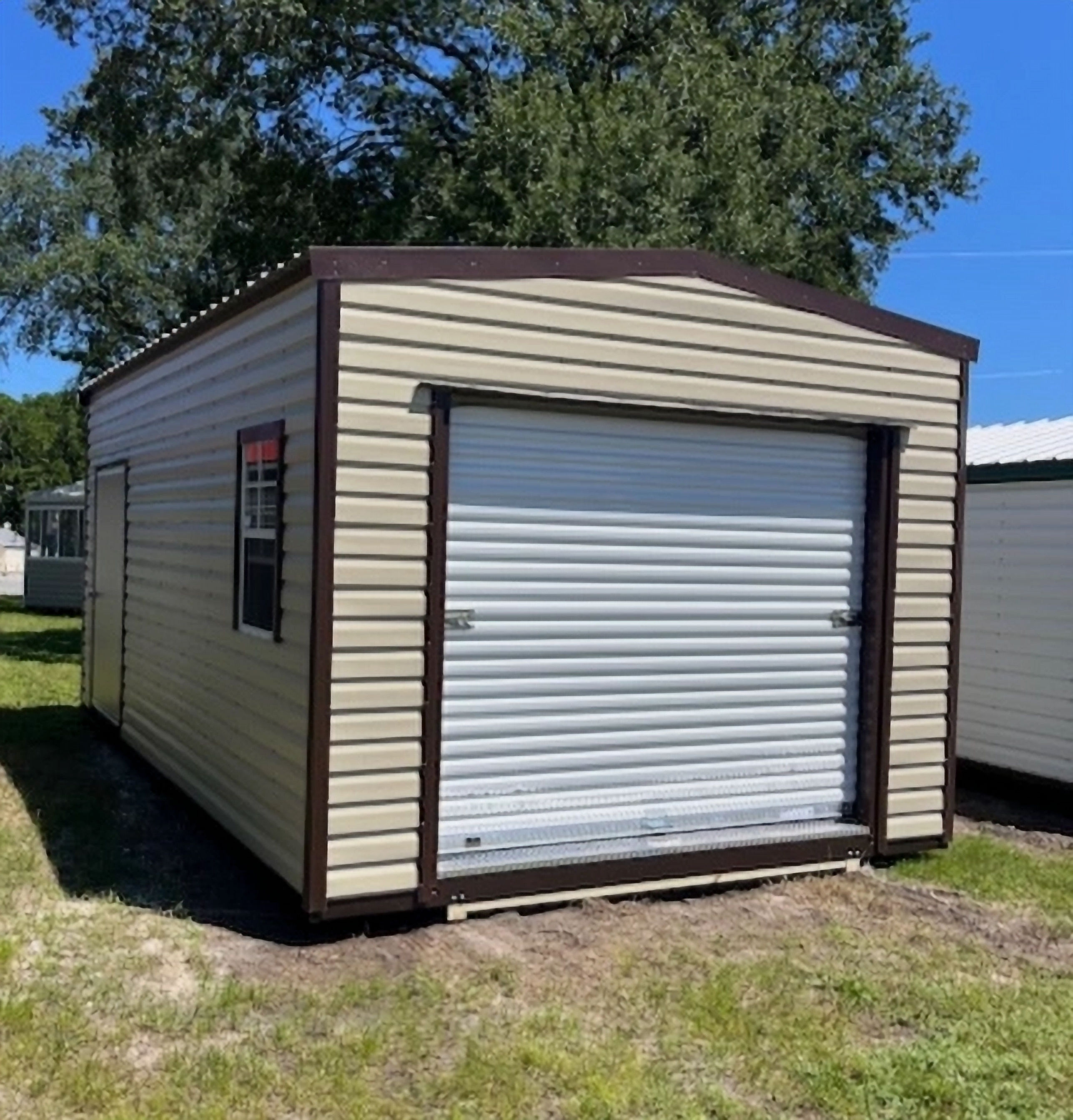 12 x 20 Lumberjack Metal Garage w/ Electric #319687