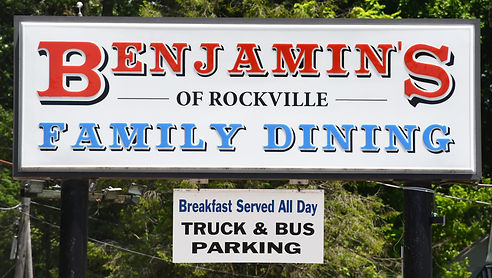 Benjamins Family Dining Sign.JPG