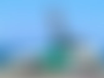 Blue sky, beach boardwalk, a driver sits in a Zoek Marketing partner Google Maps Street View car equipped with a special camera.