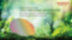 Colorful semiconductor wafer in a lush, green setting. Text reads: "Vision Statement" and "Be a hidden champion in providing sustainable semiconductors."
