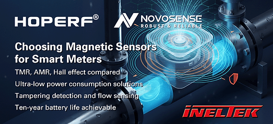 How to Choose Between TMR, AMR, and Hall Effect Sensors for Smart Water and Gas Meter Applications