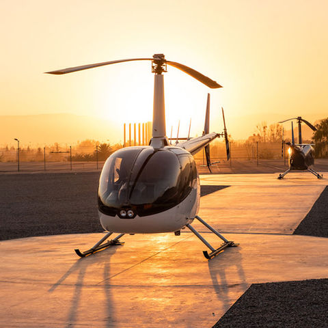 The Robinson R66 is a turbine helicopter capable of carrying 4 passengers plus a pilot in 2 + 3 cabin configuration. Known as a leader in its performance class, the payload capacity and spacious luggage compartment of the R66 make it an excellent option for tourism and charter flights.