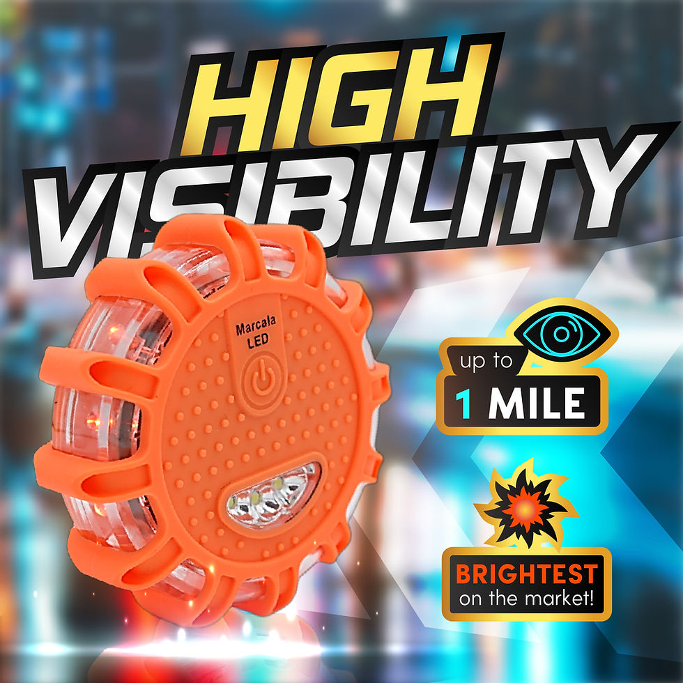 Thumbnail: Weather-resistant LED safety flare 6-pack