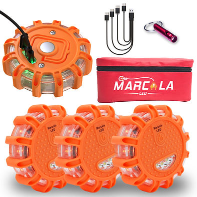 4 Pack Rechargeable LED Flare Kit