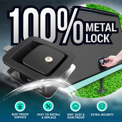 Lippert RV Slam Latch Cargo Doors - Black (NO HARDWARE INCLUDED) Campe