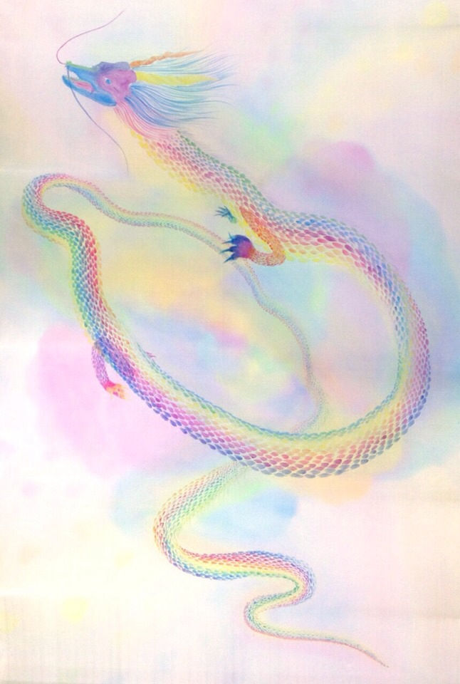 虹の薔薇の龍 / Rainbow Rose Dragon