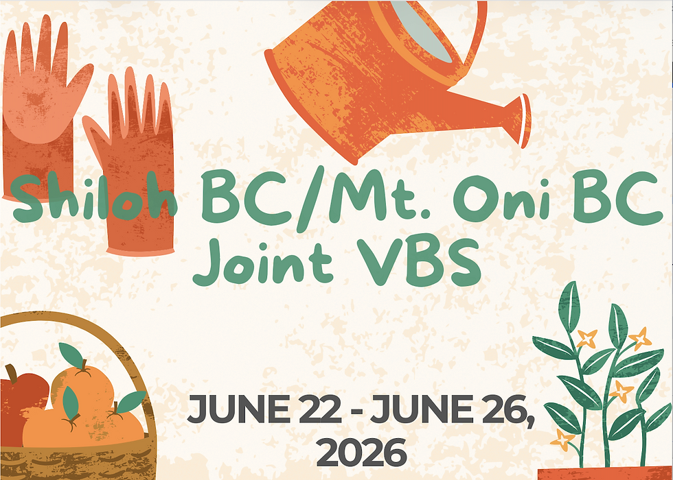 Shiloh BC & Mt. Oni BC Joint VBS