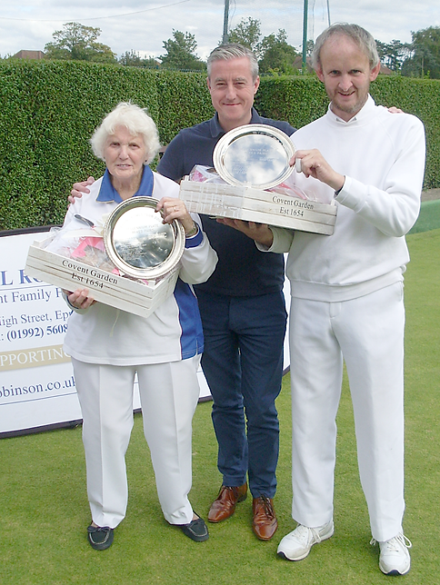 Winners being presented.
