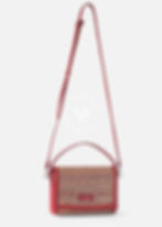 Aurora Medium exclusive bag red and burgundy leather