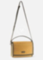 Aurora Executiva em couro verde oliva e junco amarelo artesanal