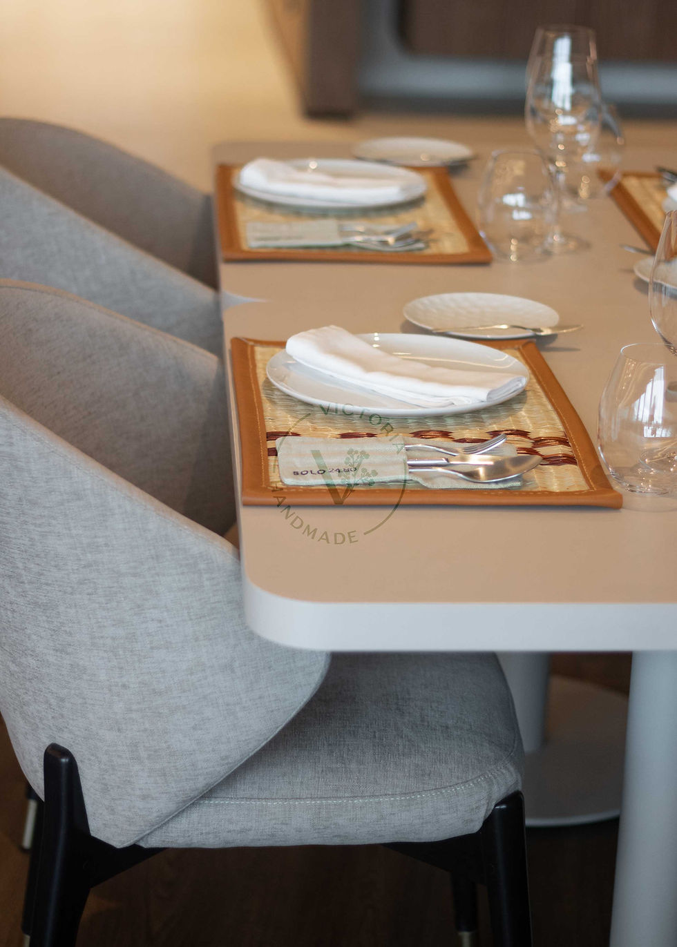 Miniatura: mesa posta rústica individuais artesanais charme natural e elegante