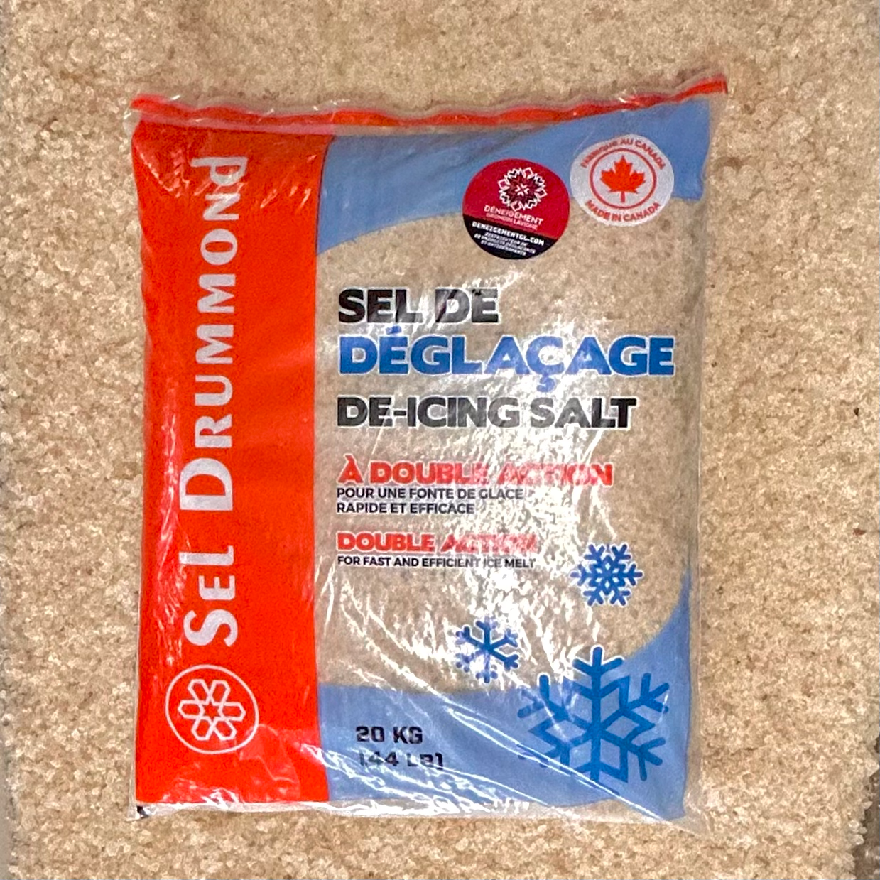 PALETTE (63 poches) - 20KG SEL BLANC