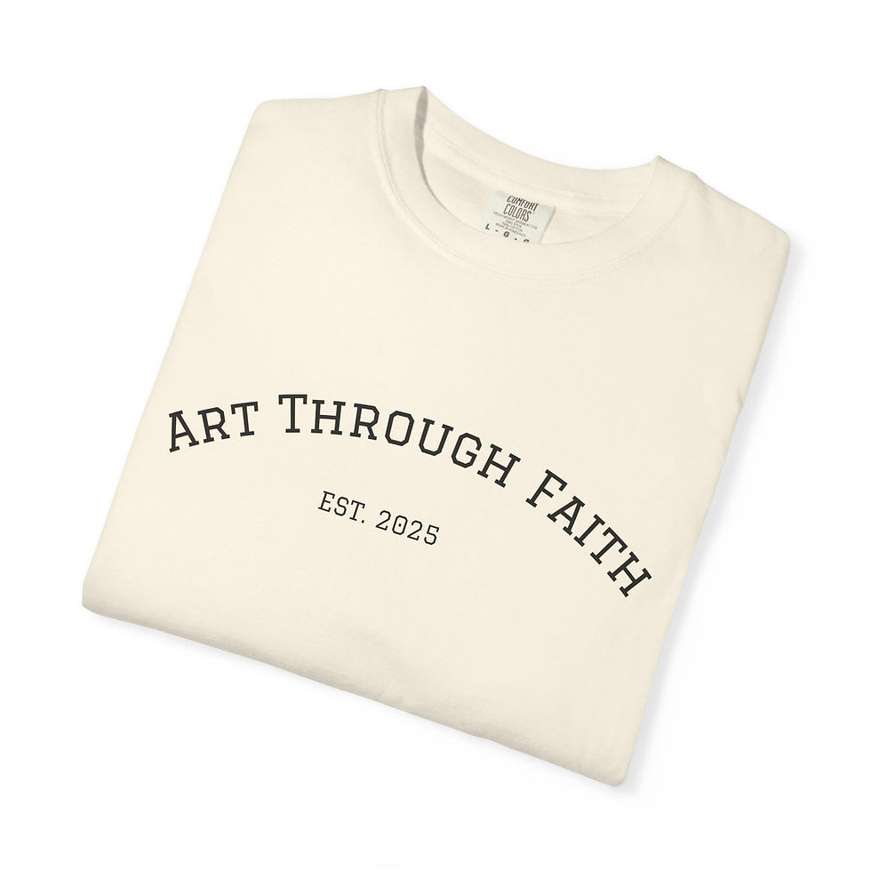 Thumbnail: Art Through Faith T-Shirt — Crossing Media Ministries Logo Tee