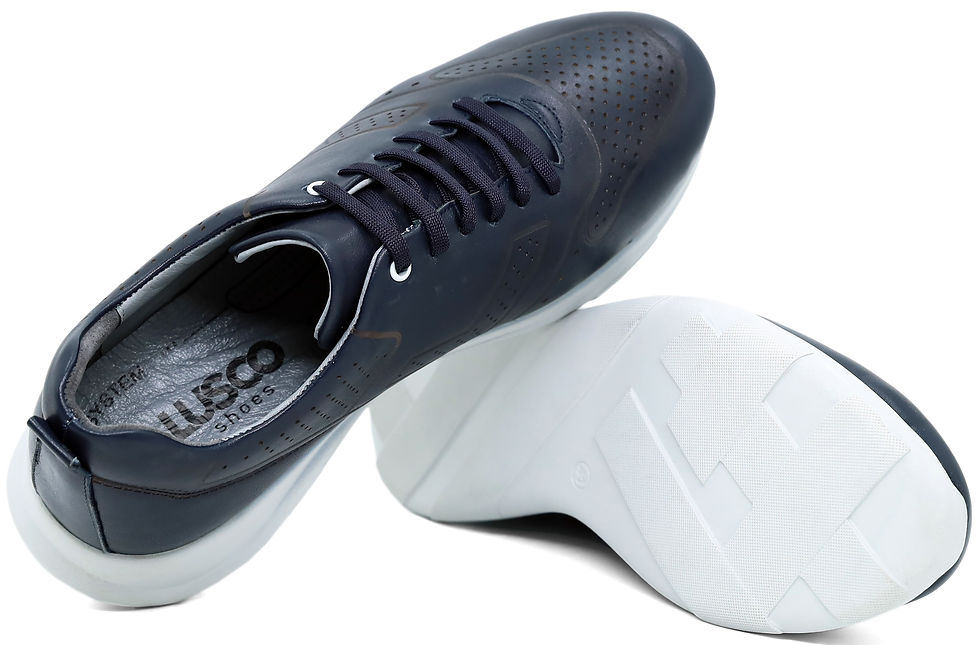 Thumbnail: 281 - Lusco Mens Hatay Full Leather Casual Daily walking shoes