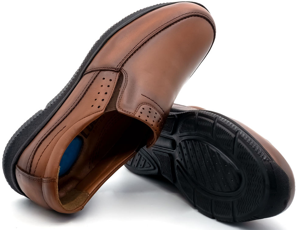 Thumbnail: 840 - Lusco Men's Slip-on shoes with a gel insole to maintain comfort