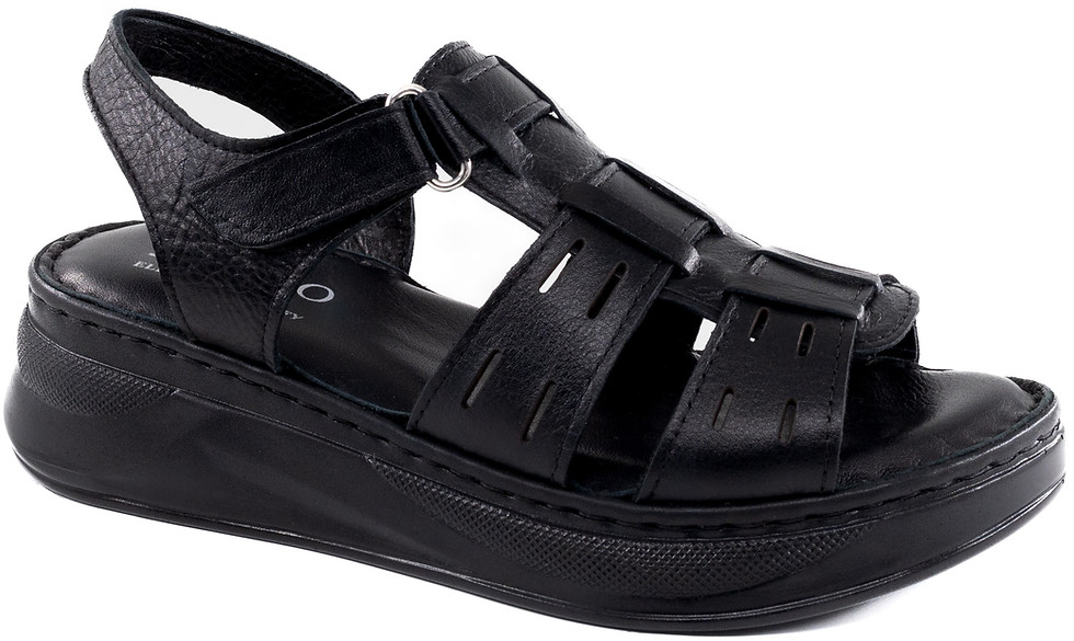 Thumbnail: W60-Women's Leather Comfort Fisherman sandals