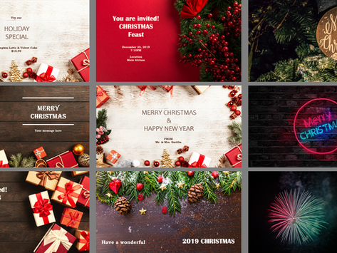 Free Christmas & New Year Templates for Digital Signs